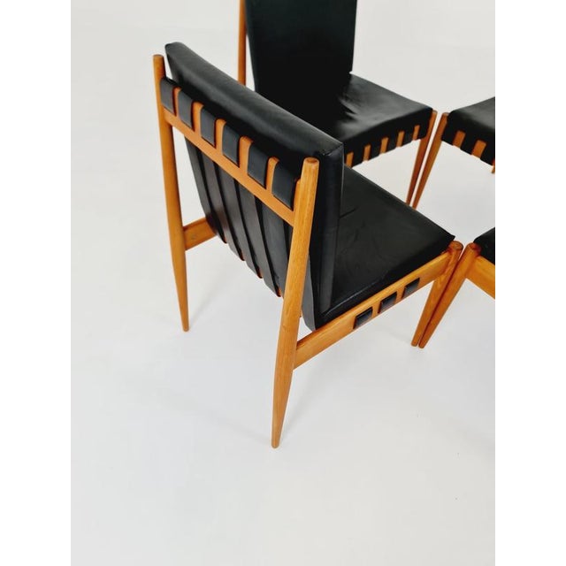 Vintage Danish Ash SE 21 Dining Chairs by Egon Eiermann, 1960s, Set of 4 For Sale - Image 11 of 18