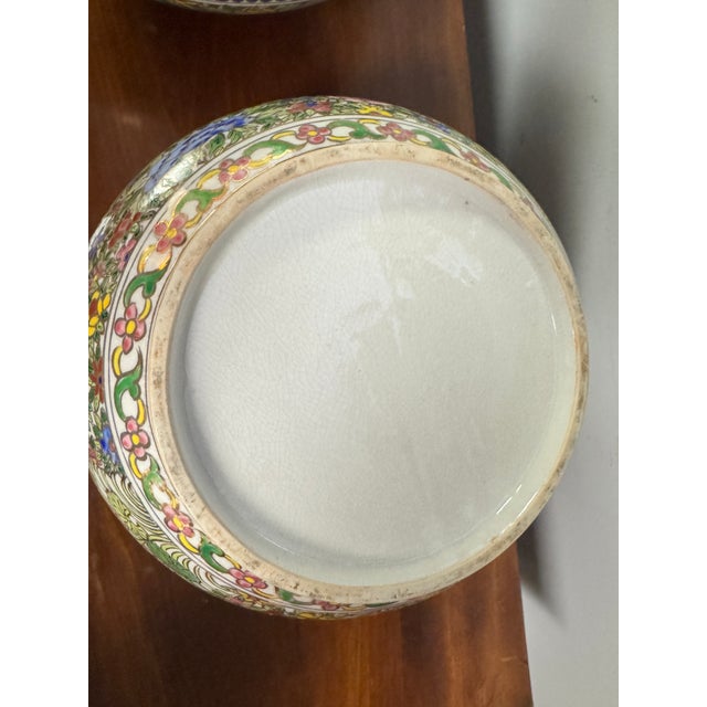 Chinese Late 19th Century Chinese Canton Famille Rose Covered Jar – 12” For Sale - Image 3 of 8