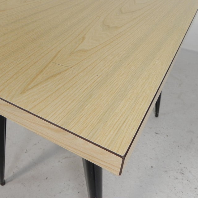 Model Tolix T55 Bistro Table with Formica Top from Henri Julien, 1950s For Sale - Image 17 of 18