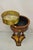 Wood Maitland Smith Regency Style Mahogany Carved Lion Leather Base Cellarete Planter For Sale - Image 7 of 12