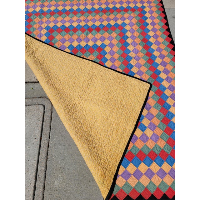 Textile 19thc Trip Around the World Quilts For Sale - Image 7 of 8