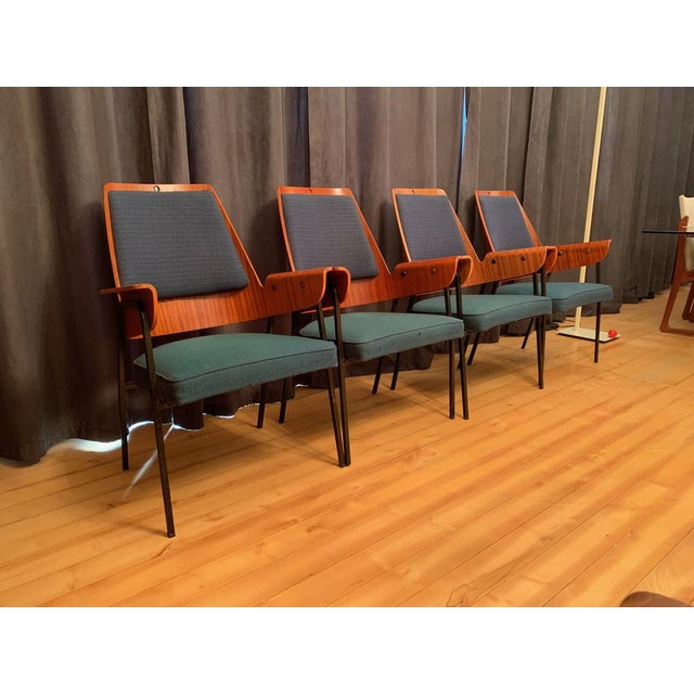 Club Chairs in the style of Hanno Von Gustedt, 1960s, Set of 4 For Sale - Image 18 of 18