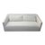 Restoration Hardware 1950s Italian Shelter Arm Sofa – White Upholstery For Sale
