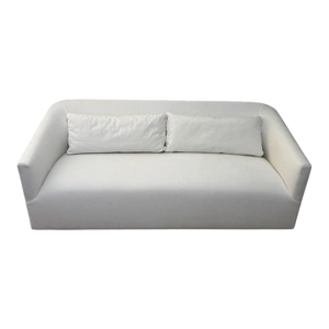 Restoration Hardware 1950s Italian Shelter Arm Sofa – White Upholstery