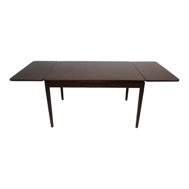 Mid Century Extendable Teak Dining Table by Ekstrom for Swedese Pastoe Sweden For Sale