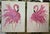 Twin Palm Beach Flamingos - Designed by Cheryl P. Kohloff For Sale - Image 4 of 8