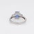 Mid 20th Century 1.78ct Tanzanite Diamond Ring Gemstone Engagement Estate 14k White Gold size 7 For Sale - Image 5 of 7