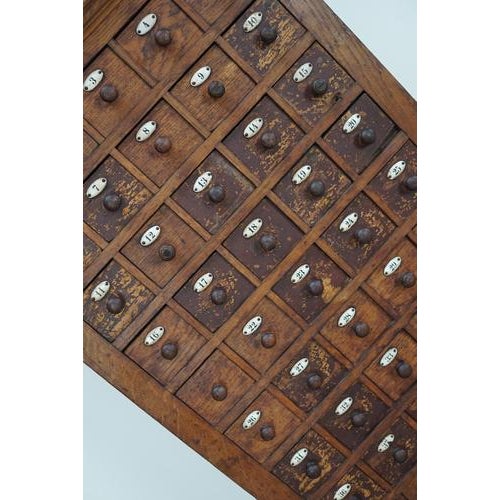 Wood Early 20th Century French Oak Jewelers Cabinet For Sale - Image 7 of 18