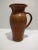 Studio Pottery Pitcher With Incised Leaf Decoration and a Speckled Glaze For Sale - Image 4 of 10