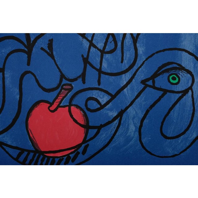 Guillaume Corneille (Guillaume Cornelis van Beverloo, known as) (1922-2010) The Forbidden Fruit Original color lithograph...