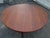 1970s Mid Century Round Three Legged Dining Table in Walnut by Jens Risom For Sale - Image 5 of 10