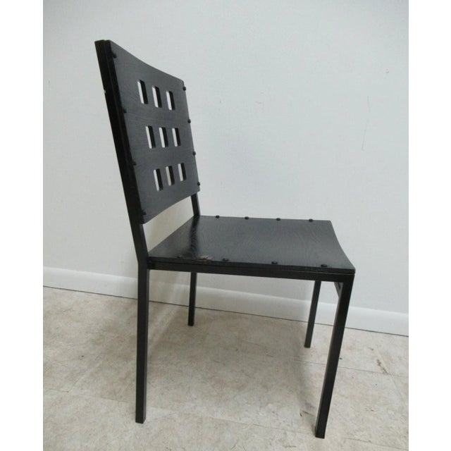 1990s Michael Graves Design Kron Prototype Stacking Concept Chair Square Pilon For Sale - Image 12 of 14