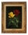 Wolfgang Grünberg, Two Roses with Bumblebee, 1960s, Oil on Canvas, Framed For Sale