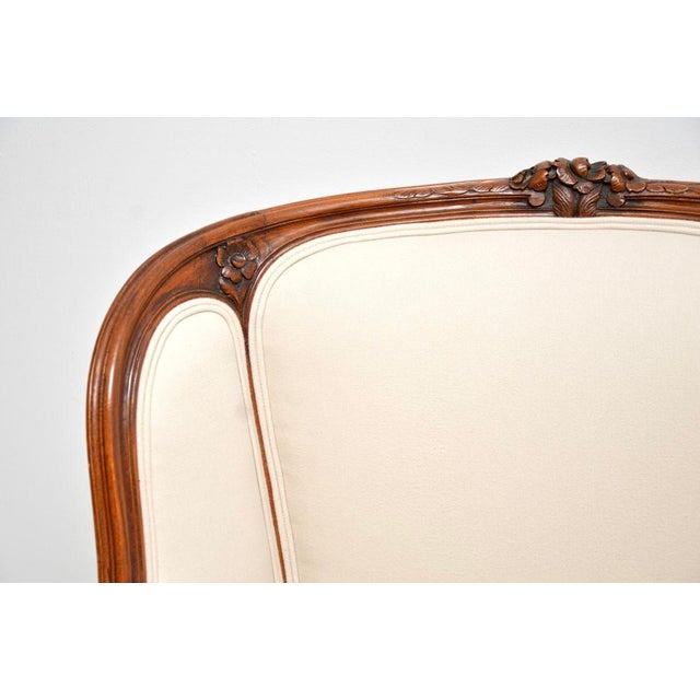 Vintage French Walnut Armchairs, 1920, Set of 2 For Sale - Image 9 of 14