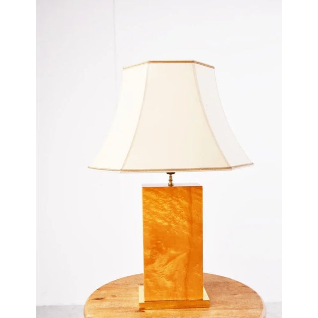 Burl Wood Table Lamp, 1970s For Sale - Image 4 of 11