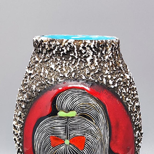 Black Lava Vase by Melior, Italy, 1960s For Sale - Image 8 of 10