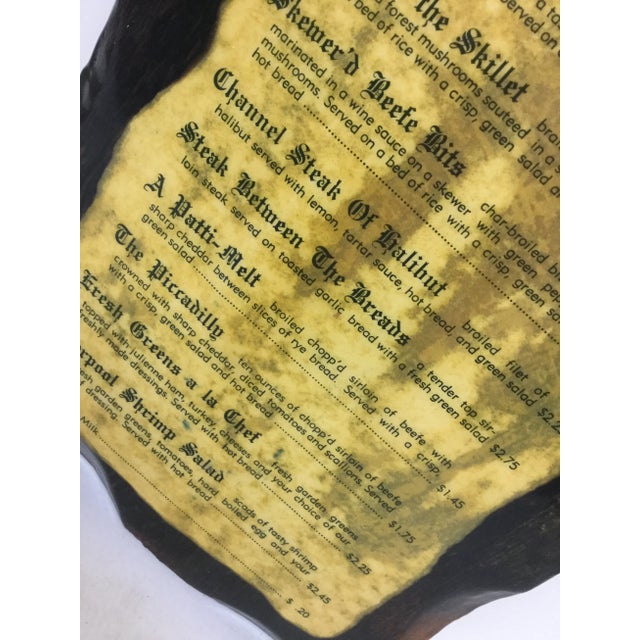 Vintage Menu Waterloo Iowa 1972 Man Cave For Sale - Image 4 of 11