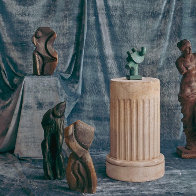 Modern 20th Century French Bronze Abstract Sculpture For Sale - Image 3 of 9
