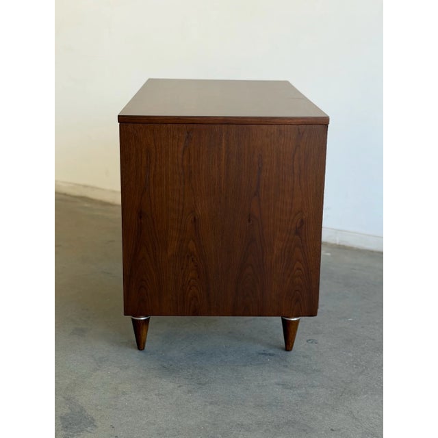 1960s Attributed Broyhill Mid-Century Walnut Executive Desk For Sale - Image 16 of 16