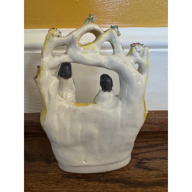 Victorian Vintage Staffordshire Flatback Figurine For Sale - Image 3 of 3