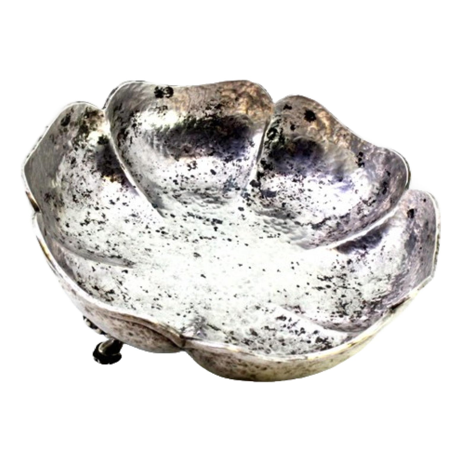 Hammered Silver Candy Box | Chairish