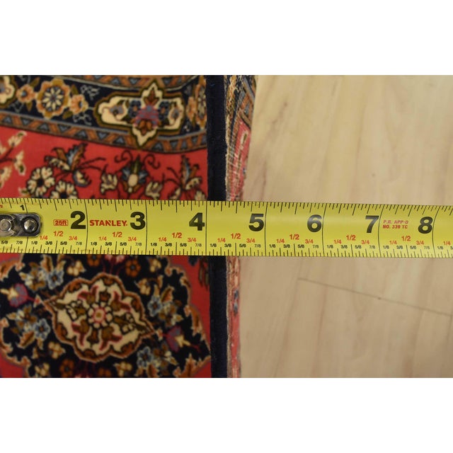 Qom Rug 2’9” X 2’2” Pink Wool Vintage Traditional Hand-Knotted Carpet For Sale In Philadelphia - Image 6 of 7