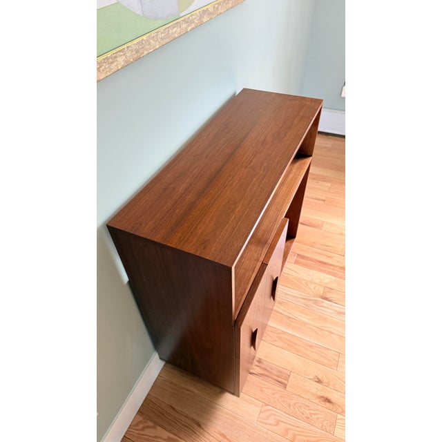 Vintage Mid Century Modern Petite Console For Sale - Image 9 of 12