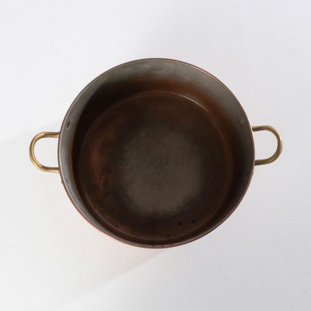 Mid 20th Century Six Piece Set of Copper Pots and Pans For Sale - Image 10 of 18