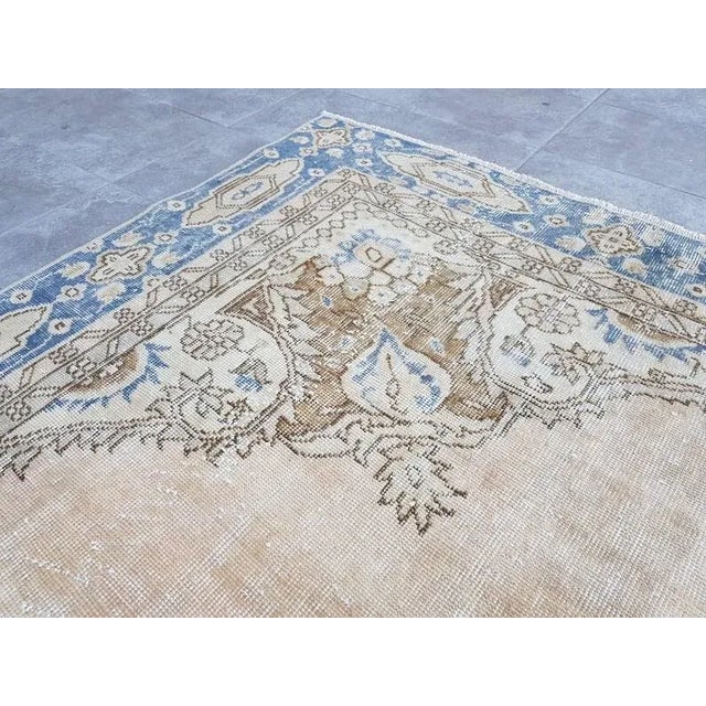 1960s Oversize Kurdish Tan Colour Floor Rug For Sale - Image 4 of 9