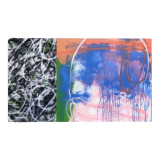 Mirtha Moreno, Abstract Expressionist Painting on Panel Titled "Crossroads", 2020 For Sale