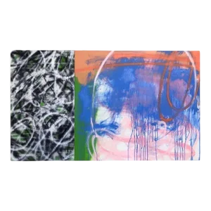 Mirtha Moreno, Abstract Expressionist Painting on Panel Titled "Crossroads", 2020