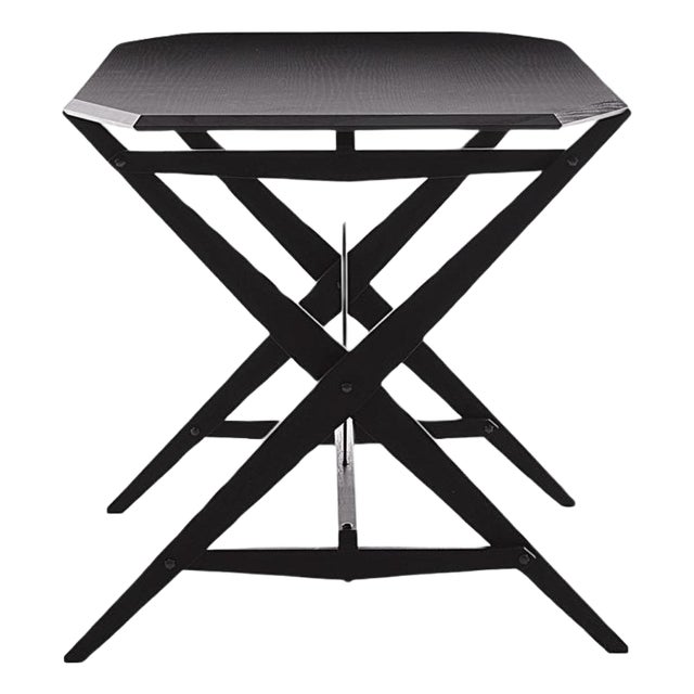 Cavalletto Table in Black Stained Wood by Franco Albini for Cassina For Sale