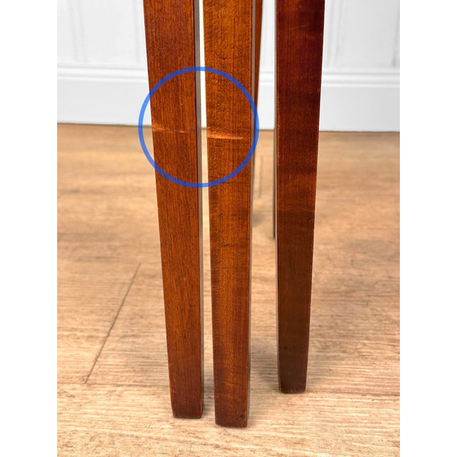 Antique Traditional Mahogany Cocktail Nesting Tables - Set of 3 For Sale - Image 9 of 10