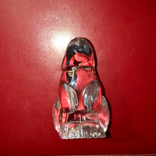 Baccarat Baccarat Crystal Bunny Figurine For Sale - Image 4 of 11