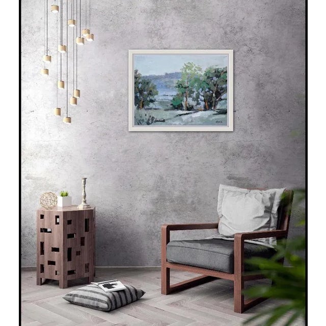 Abstract Modern Impressionist Trees Landscape Oil Painting For Sale - Image 3 of 9