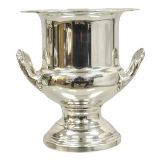 Vintage Leonard Silver Plated Trophy Cup Champagne Chiller Ice Bucket For Sale