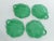 Aesthetic Movement Emerald Green Glass Leaf Plates, Set of 4 For Sale - Image 3 of 13