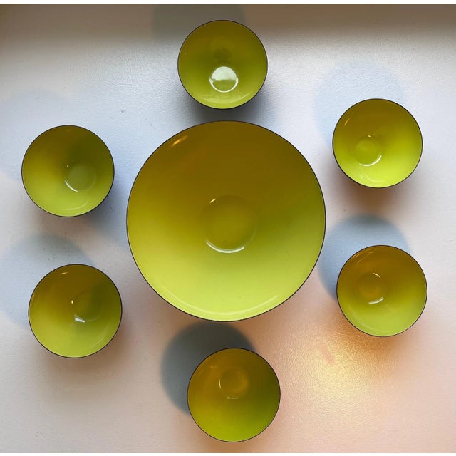 Vintage Herbert Krenchel Enamel Krenit Bowls - Set of 7 For Sale - Image 10 of 12