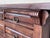 Brown Spanish Console Chest Table With Four Carved Drawers and Original Hardware For Sale - Image 8 of 10