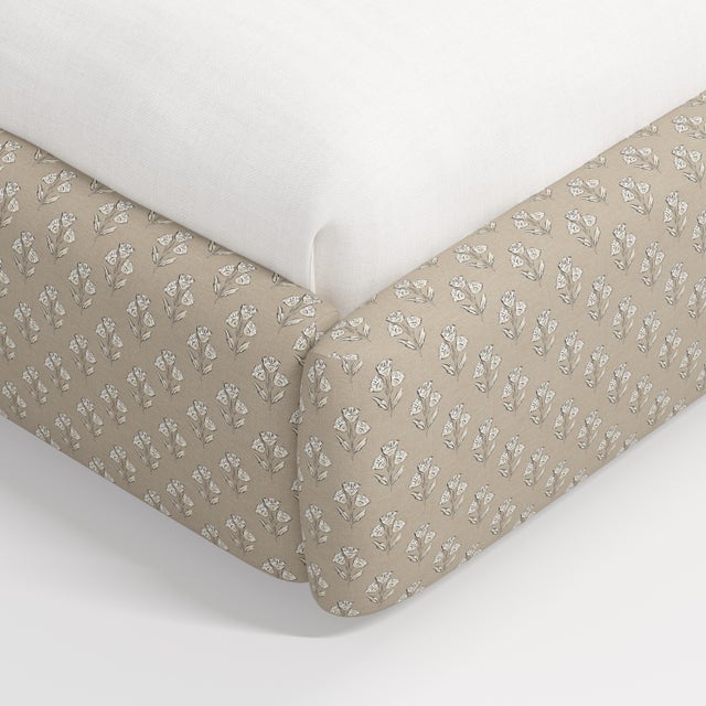 Stoffer Home x Cloth & Company Marisa Platform Bed in Francie Tan - Twin For Sale In Chicago - Image 6 of 7