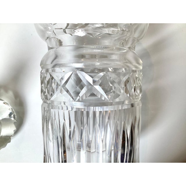 Transparent 19th Century Cut Glass Spirit Decanters - a Pair For Sale - Image 8 of 9