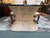 Tan Circa 1960 McGuire Fine Furniture Sheaf of Wheat Dining Table For Sale - Image 8 of 12