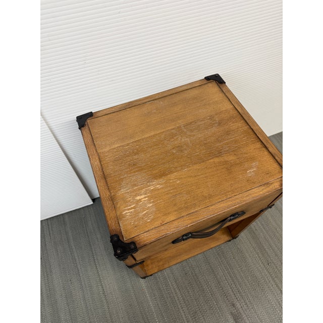 2010s Restoration Hardware Calvin Nightstand For Sale - Image 5 of 12