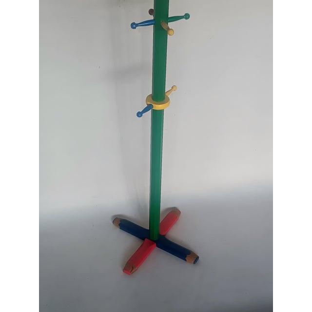 1980s Pencil Coat Rack in the style of Pierre Sala, 1980s For Sale - Image 5 of 6