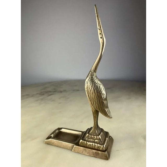 Brass Flamingo Ashtray or Pot Holder, Italy, 1960s For Sale - Image 8 of 11