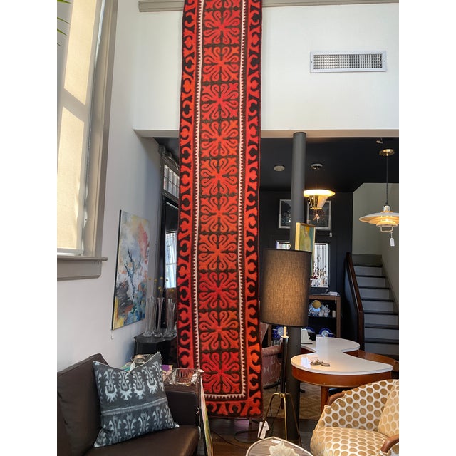 Vintage Shyrdak Felt Runner 2'4" X 21'5" For Sale - Image 10 of 17