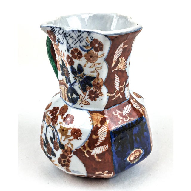 1890 Japan Imari Tankard Porcelain Vase For Sale - Image 4 of 13