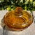 Amber Mid 20th Century Coin Glass Amber Candy Box & Lid by Fostoria For Sale - Image 8 of 8