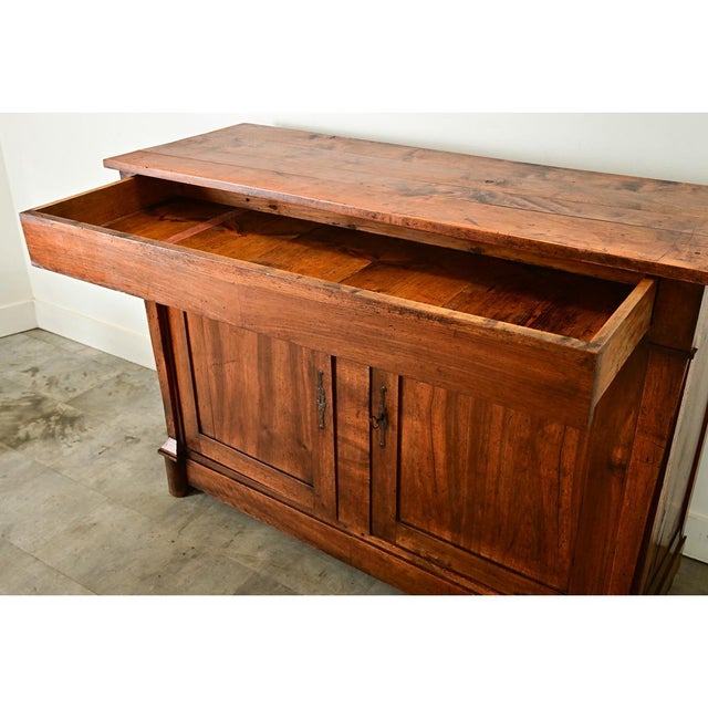 French 19th Century Empire Style Walnut Buffet For Sale - Image 11 of 12