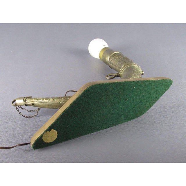 Bronze Horn Table Lamp, 1960s For Sale - Image 9 of 10